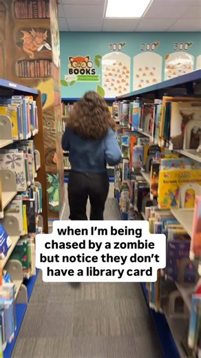 Libraries are for everyone! Even…zombies? 😳🧟‍♂️ Don’t be scared, come visit us this weekend to get YOUR very own library card. #library #librarycard #halloween #happyhalloween #trending | Marysville Public Library