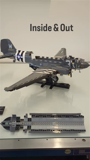 Derek on Instagram: "Lego C-47 Skytrain: Inside, Outside, & Figs 1/32 scale Kit by @brickveteran including: Prints by @brickdesigners Figs by @theminifigco #lego #legoww2 #afol #legomilitary #ww2 #legogram #legoarmy #scalemodel #moc #legoreel #c47 #skytrain #reelsoflego #brickveteran"