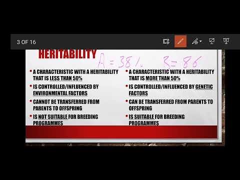 Heritability and EBV. Grade 12 Agricultural Sciences Genetics
