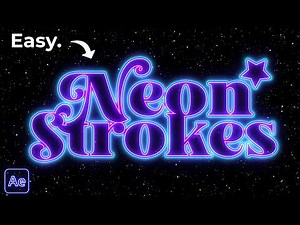 Neon Animation in After Effects ANY SHAPE OR TEXT | Tutorial