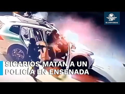 Cuatro sicarios atacan brutalmente a policías de Ensenada, Baja California