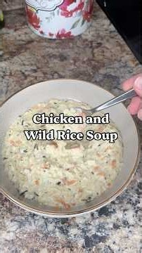 This chicken and wild rice soup is perfect for fall and winter! #soup #comfortfood #quickrecipe