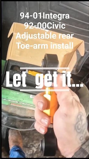 (How to) Integra/Civic rear adjustable toe-arm install/adjustment #budgetbuilt #honda #diy #turbo