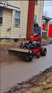 🚨 The Toro Grandstand Multi Force Power Broom saved the day on the cleanup side of things! 💪🏻