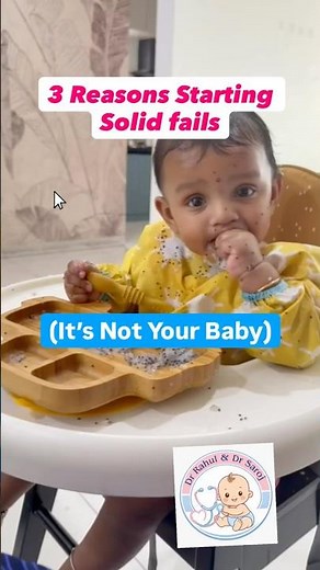 3 Reasons Starting Solids Fails | Pediatrician Explains How to Raise a Confident Eater #baby #short
