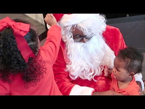 Amalah and Nayely Meet Santa Claus
