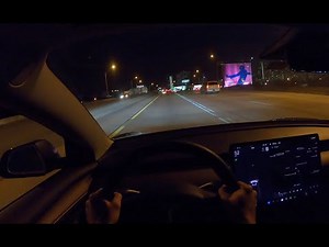 2021 Tesla Model 3 Standard Range - Miami, Florida - POV Night Test Drive