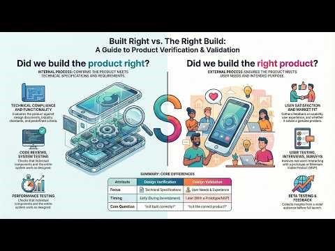 (TI2TP) 1.3 Design Verification vs User Validation