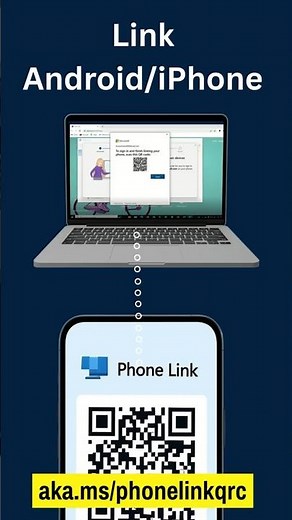 Instant Phone-to-PC Connection - aka.ms/phonelinkqrc #shorts