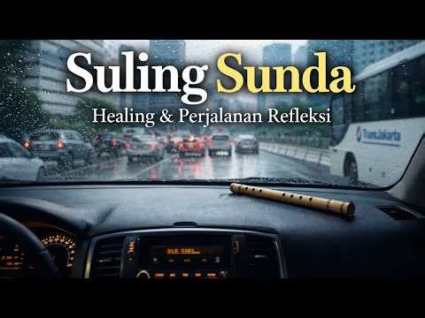 “Relaxing Sundanese Flute Music 🎋 | Healing Journey & Traveling City Vibes”