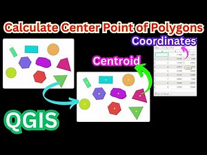 Create Centroid Points and Calculate Coordinates in QGIS | Step-by-Step Tutorial