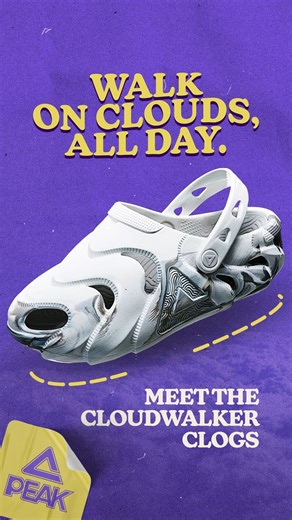 4.6K views · 15 reactions | Meet the Cloudwalker. Built to feel like air, designed to stand out. Ultra-light, ultra-comfy, and made for every move.  Shop Now! https://shopee.ph/peakph https://s.lazada.com.ph/s.H5zar | Peak Sports Philippines | Facebook