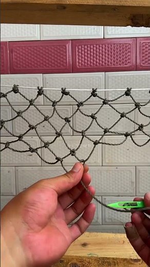 How to Weave a Fishing Net at Home: Easy DIY Net Making Tutorial for Beginners 2026!#youtubeshorts