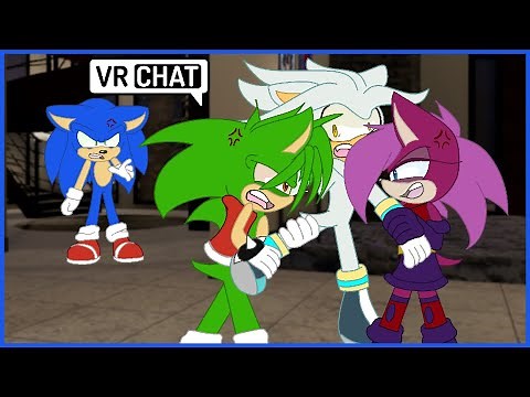 Silver Meets Sonic's Siblings! (VR Chat)