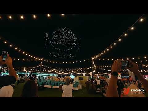 Drone show at the Festival of Health in Abu Dhabi by #dronico 🔥