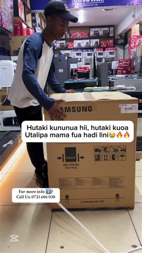 Unboxing Samsung wash and dry washing machine #samsung #washingmachine #frontloader #samsungwashingmachine #fyp #kenyantiktok🇰🇪