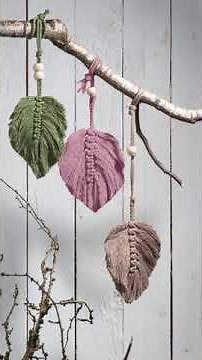 Makramee Blätter knüpfen | Anleitung