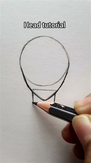 How to draw Head step by step #howtodraw #head #drawing #stepbystep #art #shorts