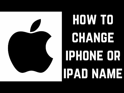 How to Change iPhone or iPad Name