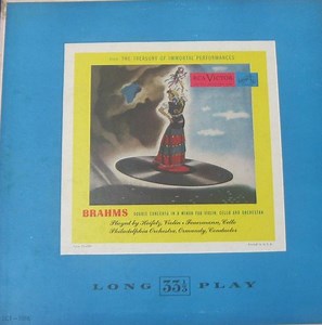 Brahms, Jascha Heifetz, Emanuel Feuermann, The Philadelphia Orchestra, Eugene Ormandy - Brahms Double Concerto In A Minor