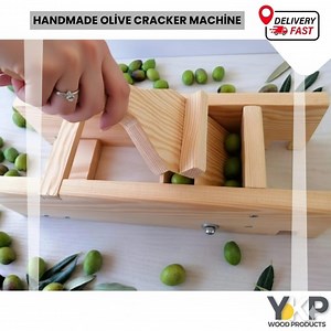 Handmade Wooden Olive Cracker Machine: Kitchen Tool (35x14x10 Cm) - Etsy