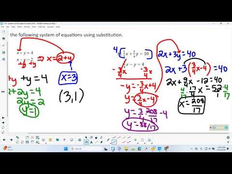 TPC 7.1A Solve Systems Using Substitution