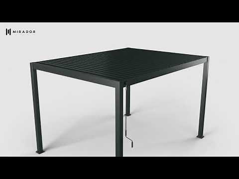 MIRADOR 10x10ft /10x13ft 4 Pillars Louvered Pergola 10-Step Guide Instruction Video