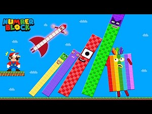 Numberblocks rescue Mario in Giant Numberblocks mix level up Maze | Game Animation