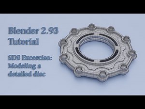 SDS Excercise: Modeling a detailed Disc (Blender 2.93 Tutorial)