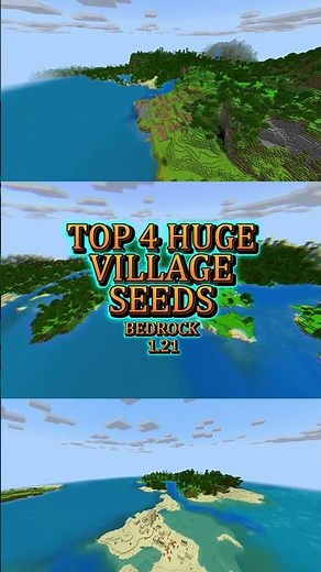 🏰 EPIC 4 BIGGEST VILLAGES | Minecraft 1.21 Bedrock Edition