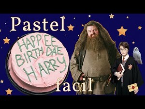 PASTEL de cumpleaños de HARRY POTTER! 🎂⚡️| pastel de Hagrid super fácil y rico