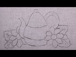 Hand Embroidery tutorial | Vintage Embroidery design | Teapot / utensil embroidery I CAN DO IT