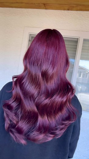 Beautiful Healthy Red Wine Hair Transformation