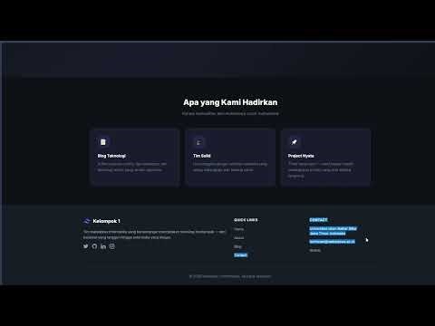 Group 1 Portfolio Application Demo | ADVANCED WEB PROGRAMMING