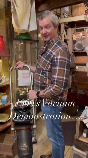 You just don’t know how good we’ve got it!! Awesome demonstration of a 1900 Hand Vacuum Cleaner. LOVE it! Would you have bought? #vintagevacuum | Part-Time Pickers