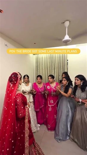 When bride got some last-minute plans😂 | The Decor Shot #wedding #bridestory #bride #family