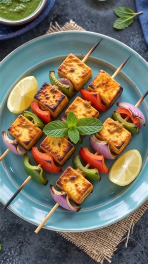 Paneer tikka 🍡 #recipe #easyrecipe #tiffin #trending #viral