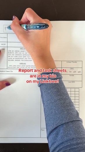 An organized and detailed report = safer patient care. My report sheets are designed to help you stay organized, remember the little details, and give confident handoff every time. : Link in bio on my linktree page! : : #nurse #nursinglife #ernurse #ednurse #ernurselife #nursesofinstagram #nursingstudents #nursingschoollife #newnurse #nursepractitioner #registerednurse #nurseintraining #nursing #icunurse #nurseofinstagram #nursehumor #nursinghumor #nurseproblems #nursingstudent #studentnurse #he