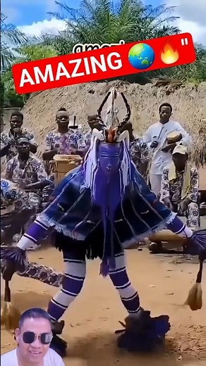 Amazing African Tribal Dance Performance | Traditional Mask Ritual #shorts