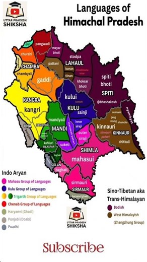 Himachal Pradesh District Map | Learn Geography of Himachal Pradesh #shorts #viral #himanchalpradesh