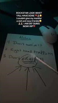 Yes this is real my monitor broke 😭😭😭 @rockstargames lawsuit #ubisoftmobile #lootboy #viral