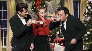 Miley Cyrus Performs ‘Santa Baby’ With Feminist Take on ‘Tonight Show’ | THR News