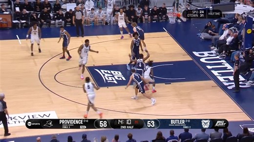 Jason Edwards has 17 points off the bench for Providence College Men's Basketball 🪣 Watch the second half of Providence-Butler on TNT, truTV or HBO Max! | TNT Sports US