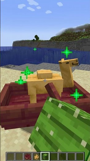 How to get a CAMEL into a BOAT in Minecraft Java #shorts