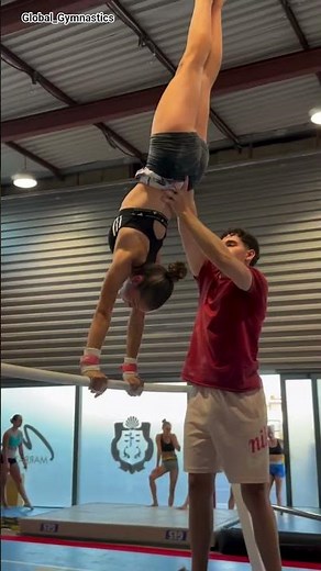 Gymnastics training video by Young Coach💪 #training #teamback #practice//repost by Global_Gymnaatics