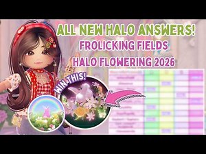 *ALL NEW HALO ANSWERS* WIN THE FROLICKING FIELDS FLOWERING HALO 2026 🌼🐇 Royale High Halo Answers