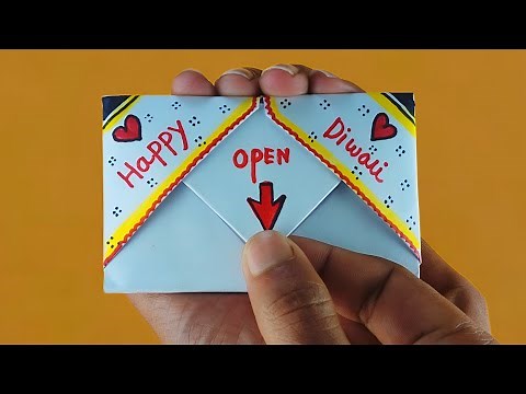 Diwali greeting card | How To Make Diwali invitation Card | diwali pop up card | Diwali drawing