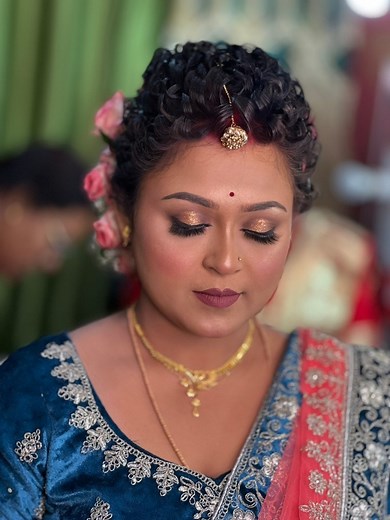 10K views · 172 reactions | Real reception Bride Bridal booking going on call pr whatsapp 9051839977 | Satabdi Piu Santra's Makeover & Academy an ISO 9001:2015 Certified | Facebook