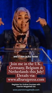 Join me in the UK, Germany, Belgium & Netherlands this July! Details below: Ustadha Yasmin Mogahed — UK & Europe Tour 2025 📍 Register via: https://www.alburujpress.com/home/ 🗓 Tour Dates: -18 July 2025: London 🇬🇧 -19 July 2025: Birmingham 🇬🇧 -20 July 2025: Manchester 🇬🇧 -25 July 2025: Hamburg 🇩🇪 -26 July 2025: Munich 🇩🇪 -27 July 2025: Frankfurt 🇩🇪 -30 July 2025: Amsterdam 🇳🇱 -31 July 2025: Rotterdam 🇳🇱 -1 August 2025: Antwerp 🇧🇪 -2 August 2025: Bradford 🇬🇧 -3 August 2025: L