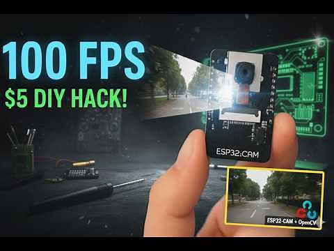 I Built a 100 FPS, $5 Wireless Video TX System Using ESP32-CAM + OpenCV!